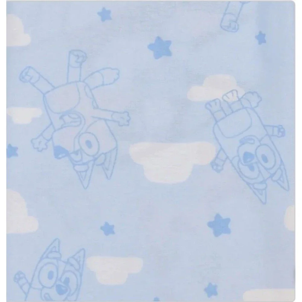 Bluey Girls 4-piece Pajama Set 100% Cotton Size 3T Glitter Accents Pants Shorts